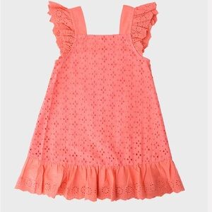 Egg Emmy Coral Eyelet Kids Dress